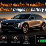 do the driving modes in cadillac lyriq offer different ranges or battery usages?