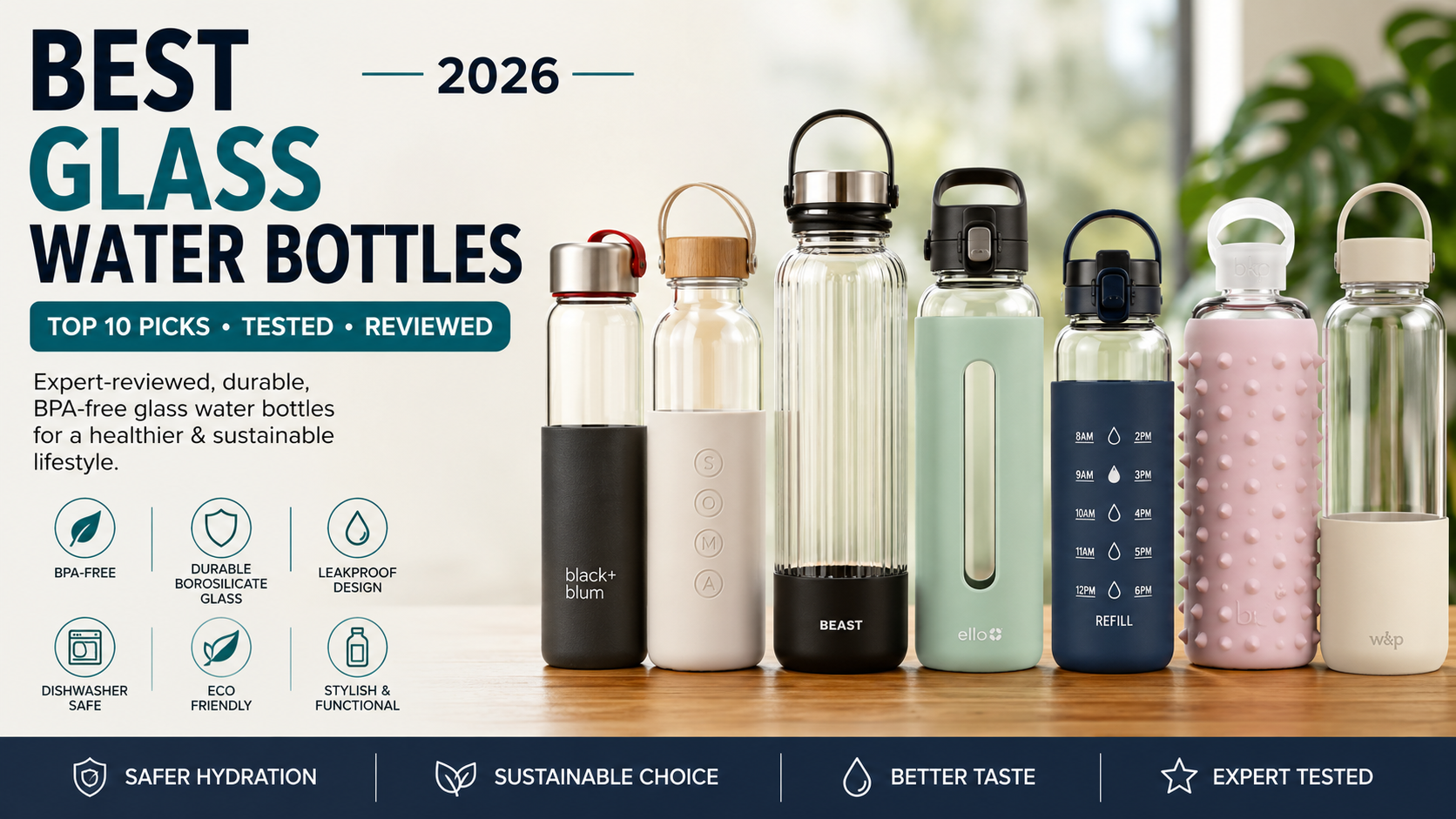 Glass Water Bottles
